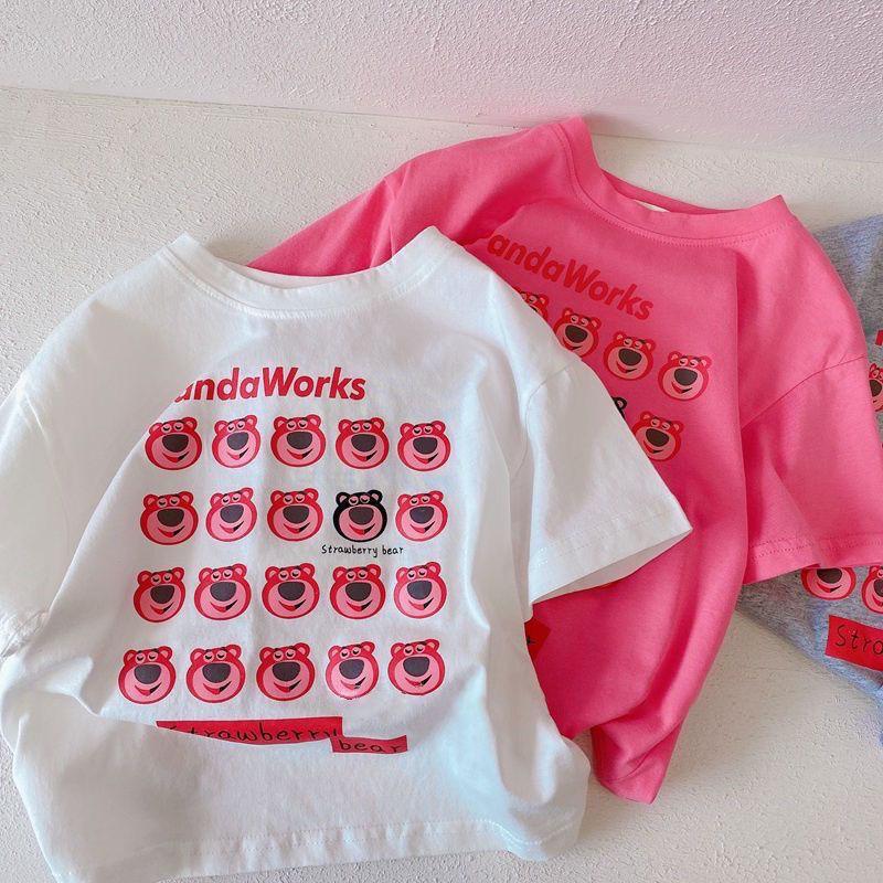Boys and Girls Summer Short Sleeved Children's Clothing Half Sleeved Summer Clothing Casual Loose Baby Top T-shirt
