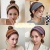 Korean Style Elegant Soft Hair Band Wide Headband Simple Knitted Hair Accessories for Daily Use Gentle HairTie