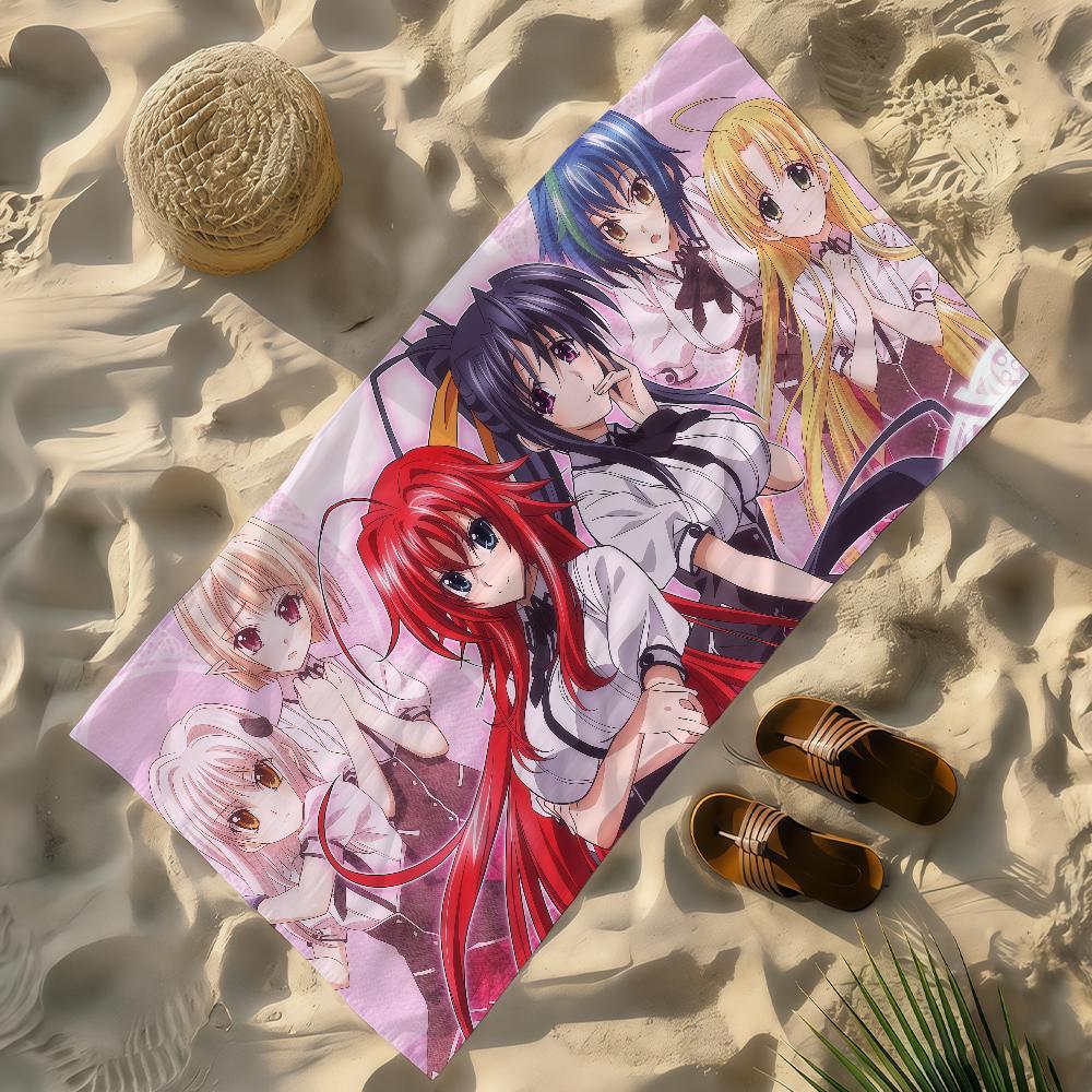 

Anime High School D-dxdS Towel Soft Lightweight Anti-Sand Large Beach Towel Quick-Drying Bath Sports Family W30*H60(CM)