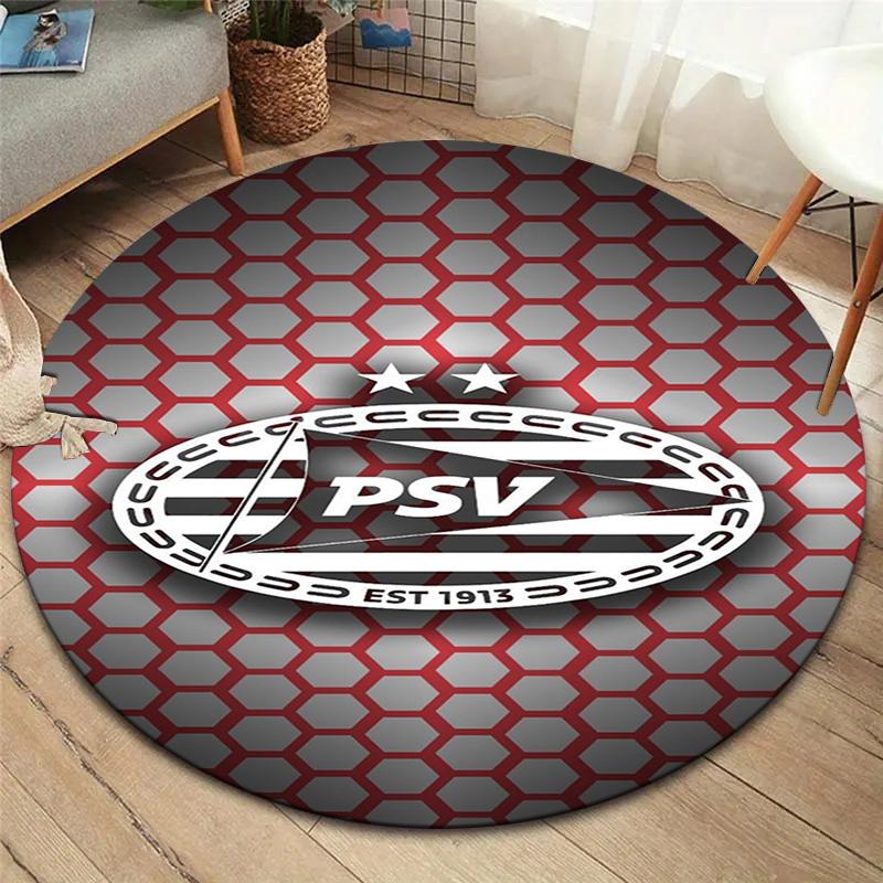 Philips Sport Vereniging Round Area Rug,Carpet Rug for Living Room Bedroom Sofa Playroom Decor,Non-slip Floor Mat