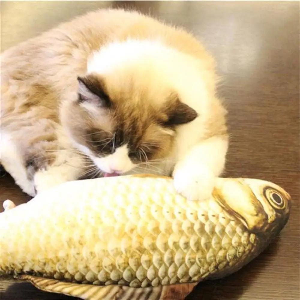 Playing Kitten Mint Stuffed  Pet Cat Toys Artificial Fish Catnip