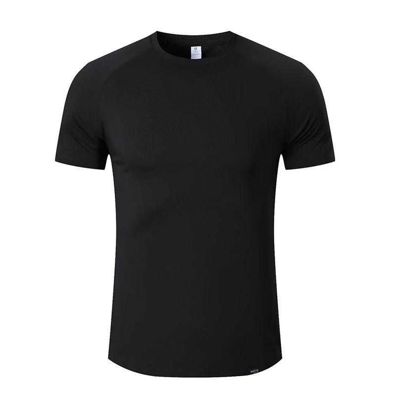 Men's Quick-Dry Short Sleeve Fitness T-Shirt - Casual Round Neck Activewear