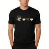 Unisexs T Shirt Sports T Shirt Short Sleeve T Shirt Dragon Ball Young Goku Silhouette Tail Staff Orange Yellow Background Print