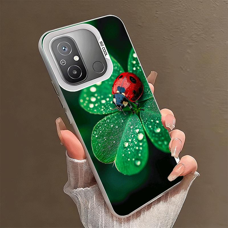 Seven-Spotted Red ladybug Shockproof Phone Case for Xiaomi Poco X7 X6 X5 X3 Pro F7 Ultra M8 Redmi 15C 15 14C 13C 12C 10C 13 12 1