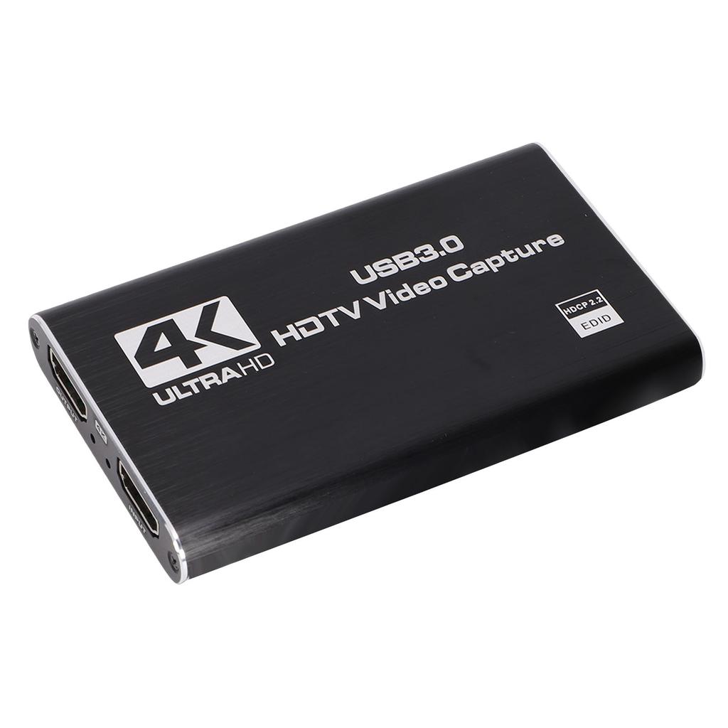 4K Video Capture Card HD Multimedia Interface to USB 3.0 Game Capture Card with Loop Out 1080P 60FPS 3.5mm Mic Input