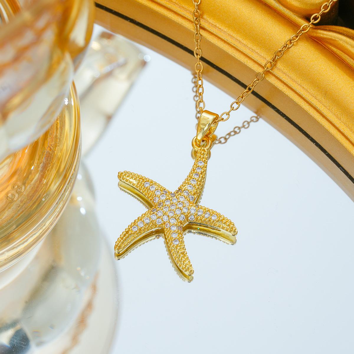 

Модное ожерелье «Морская звезда» с индивидуальностью, универсальный дизайн, цепочка для ключицы, простое ожерелье с темпераментом, женское