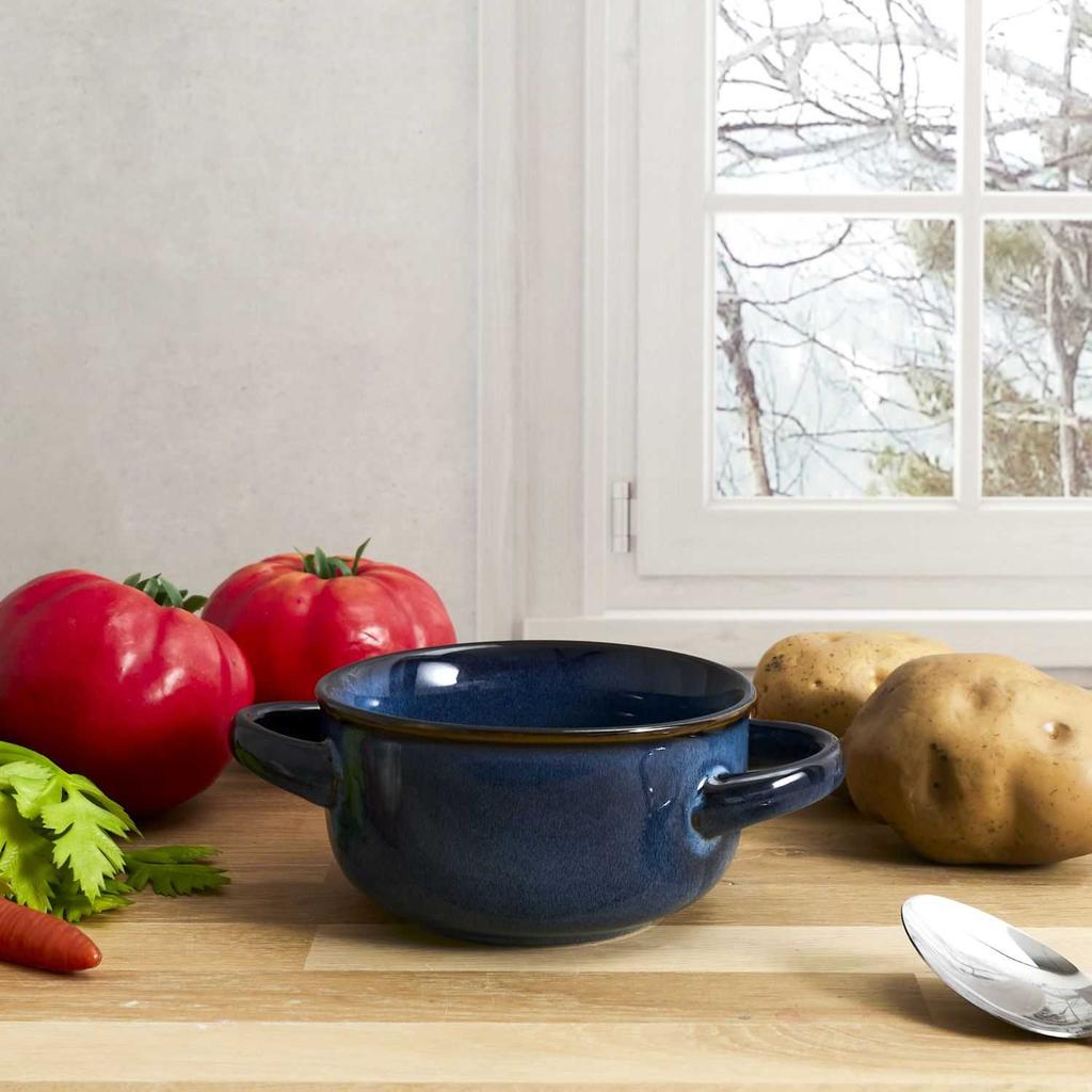 Ceramiczna Miska Na Zupę Deep Blue 13,7