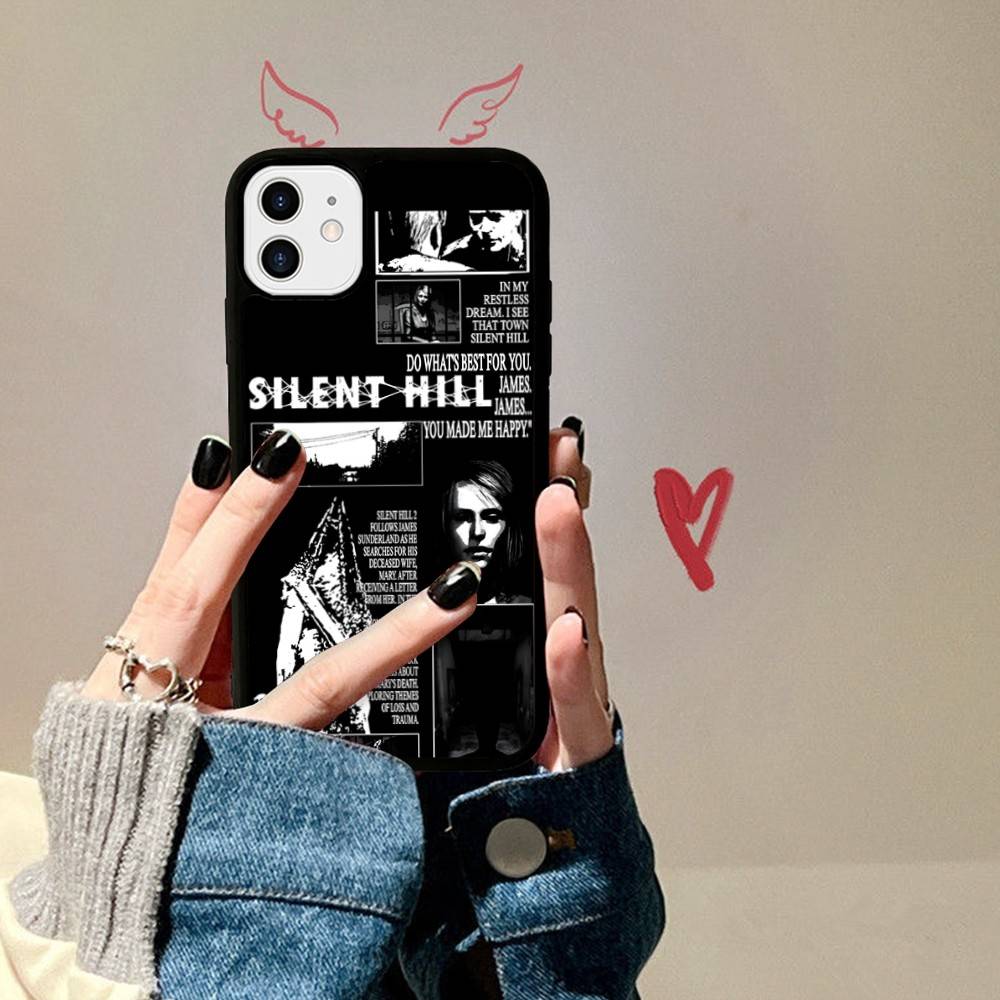 Horror Games S-Silent H-Hill PC+TPU Shockproof Protective Phone Case For IPhone17 14 15 16 Pro Max 13 12 11 17 Air