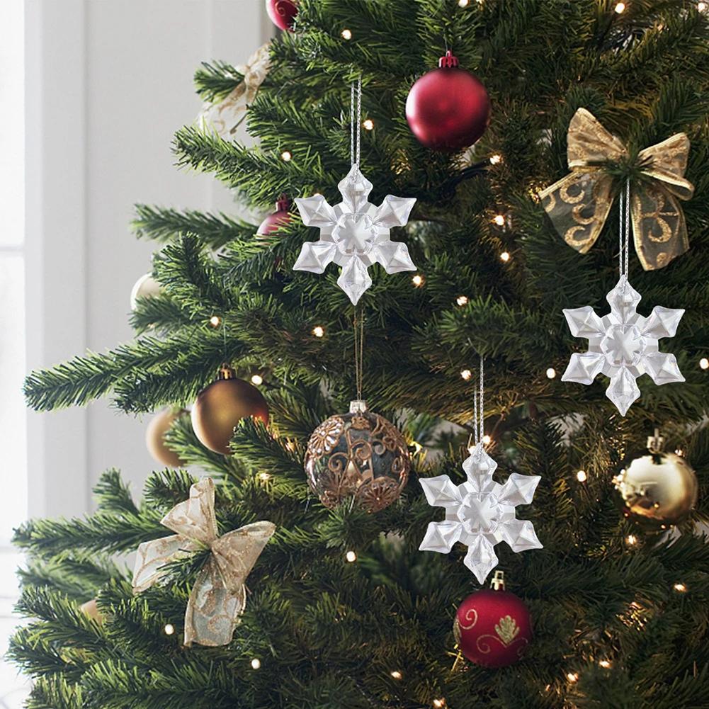 10-50PCS Crystal Xmas Tree Pendant Xmas Tree Decorations Hanging Festive Party Supplies Hanging Tree Personalized Pendant