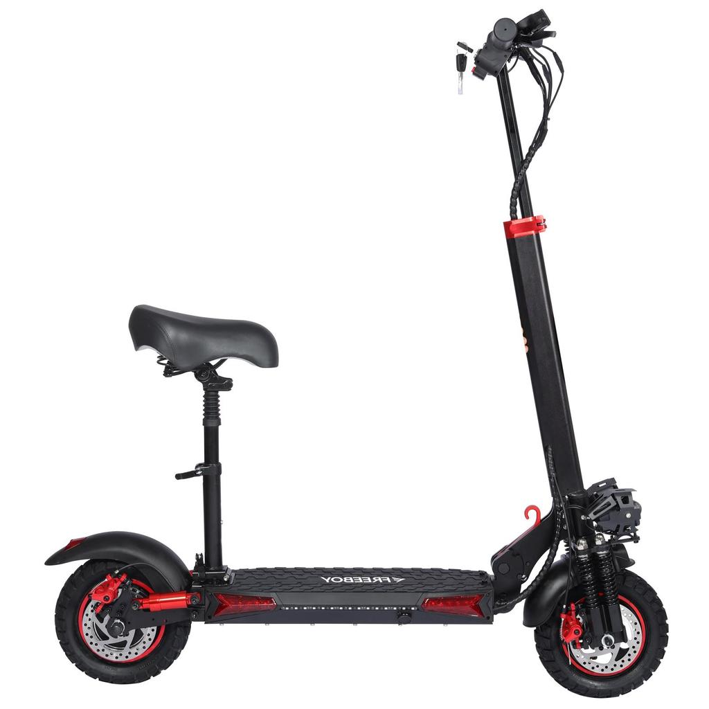 FREEBOY J11MAX Electric Scooter, 48V 18Ah Battery, Dual Disc Brakes
