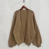 Autumn Winter New Casual Knitted Sweater Cardigan Jacket Loose Long Sleeve Solid Color Mid-length Sweater Women Cardigan Jacket