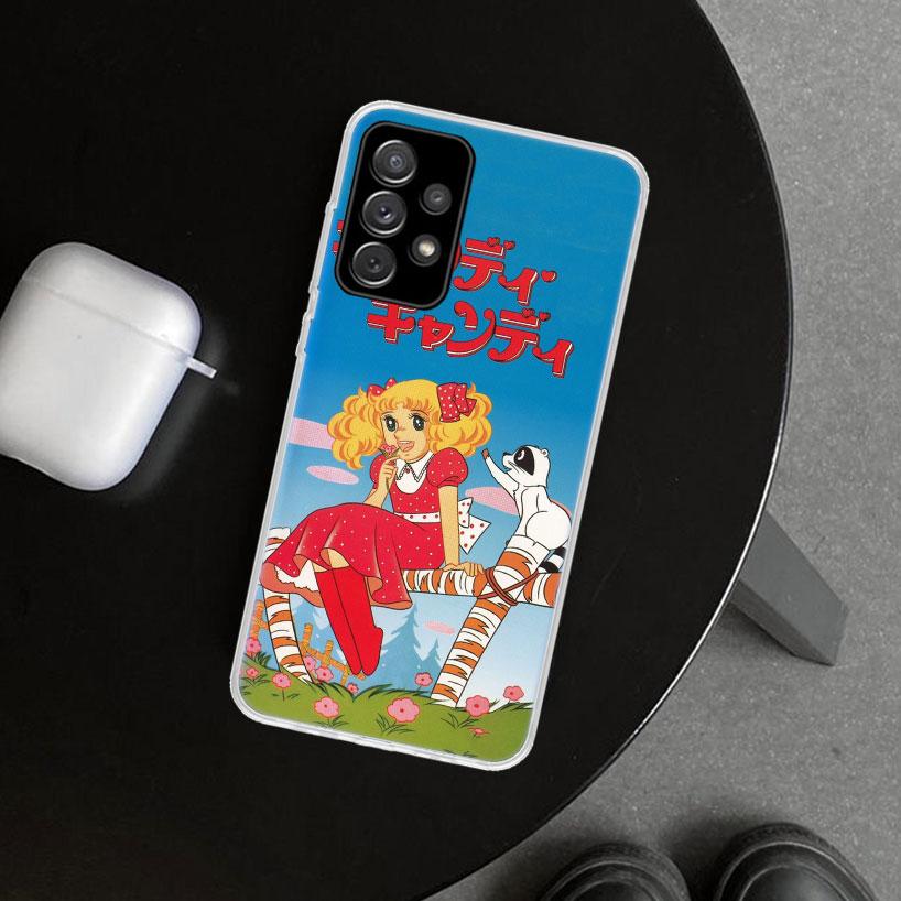 

Candy 90s Anime Phone Case Cover for Samsung Galaxy A12 A22 A32 A52 A72 A02S A51 A50S A31 A20S A10S Note 20 Ultra 10 Plus Galaxy Samsung A10S
