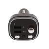 Car Bluetooth Player 2 USB Ports Charger 7 Color Lights FM Transmitter For Hands Free Calling Silver
