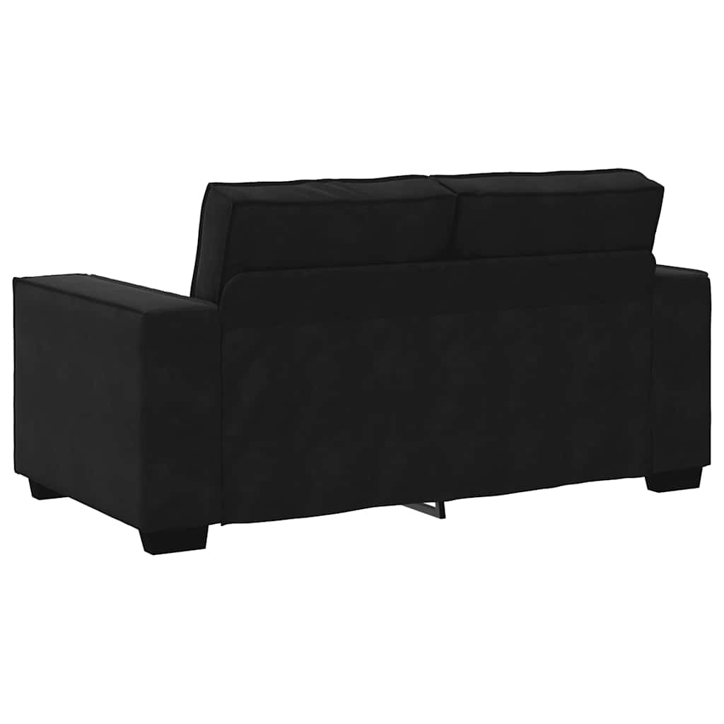 2 Seater Sofa Black 160 x 78 x 84 cm Velvet