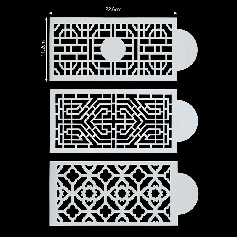 Fais DU Cake Decorating Stencils Mold Floral Kitchen Accessories Plastic Spray Baking Mesh Stencil Cake Molds Cookie Fondant