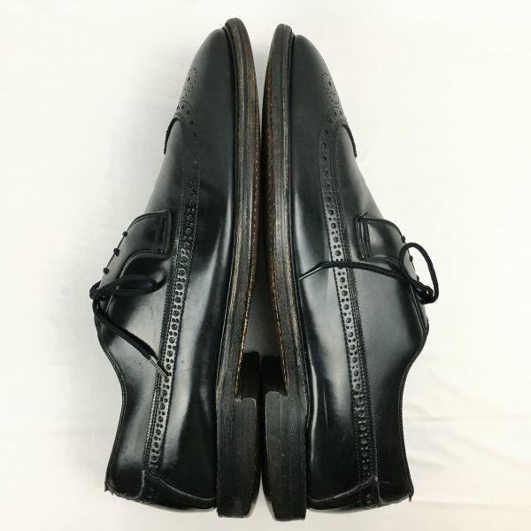 Vintage Sears Wingtip Business Shoes Black size 28.5-29.5 Men's(USED)