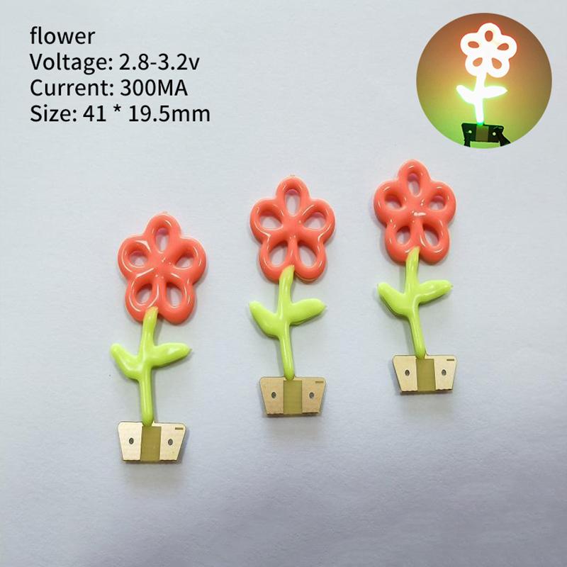 

3V LED Flower Shaped Edison Flexible Filament Diode Christmas Light Holiday Party Decoration Light DIY Bulb Accessories onesize