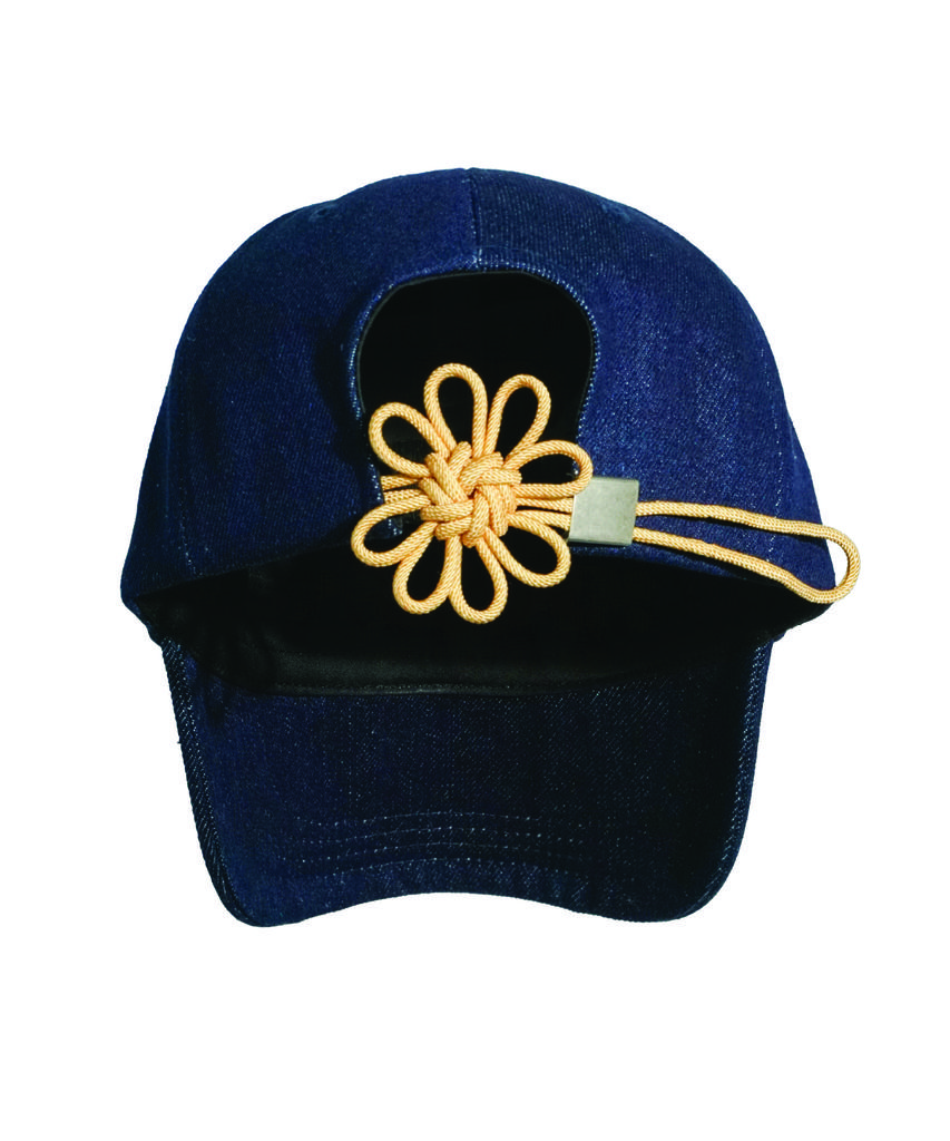 Ongo Denim Flower Knot Cap [Indigo]