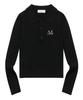 MUCENT Le Melo Collared Button Crop Knit (3 Colors)