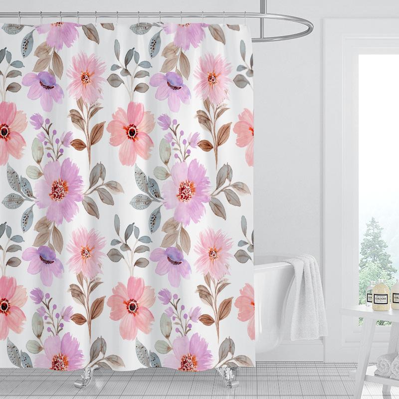 

JINRUN утолщенная водонепроницаемая занавеска для ванной комнаты, устойчивая к плесени, занавеска для душа, занавеска для душевой перегородки, занавеска для душа, занавеска для ванной комнаты, бесплатная перфорация 90*180cm