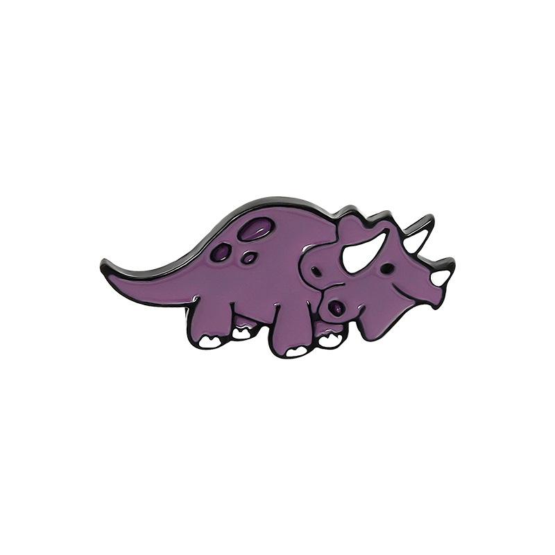 Dinosaur Pterosaur Triceratops Carton Enamel Pin Custom Brooch Clothes Rose Planet Animal Badge For Bag Lapel Jewelry Gift F