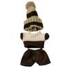 Striped Knit Hat, Sweater, and Pants Set for 10cm Plush Dolls. Brown. Perfect for Mascots, Idols, and Other Fan Activities. [Used]