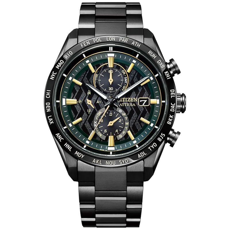

[Citizen] watch Atessa Photovoltaic eco-drive radio clock waterproof Hanshin Koshien Stadium 100th Anniversary Collaboration Model black black