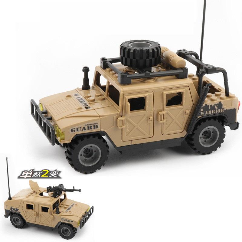 DIY Off-Road Jeep Model Kit - Military Building Blocks for Kids