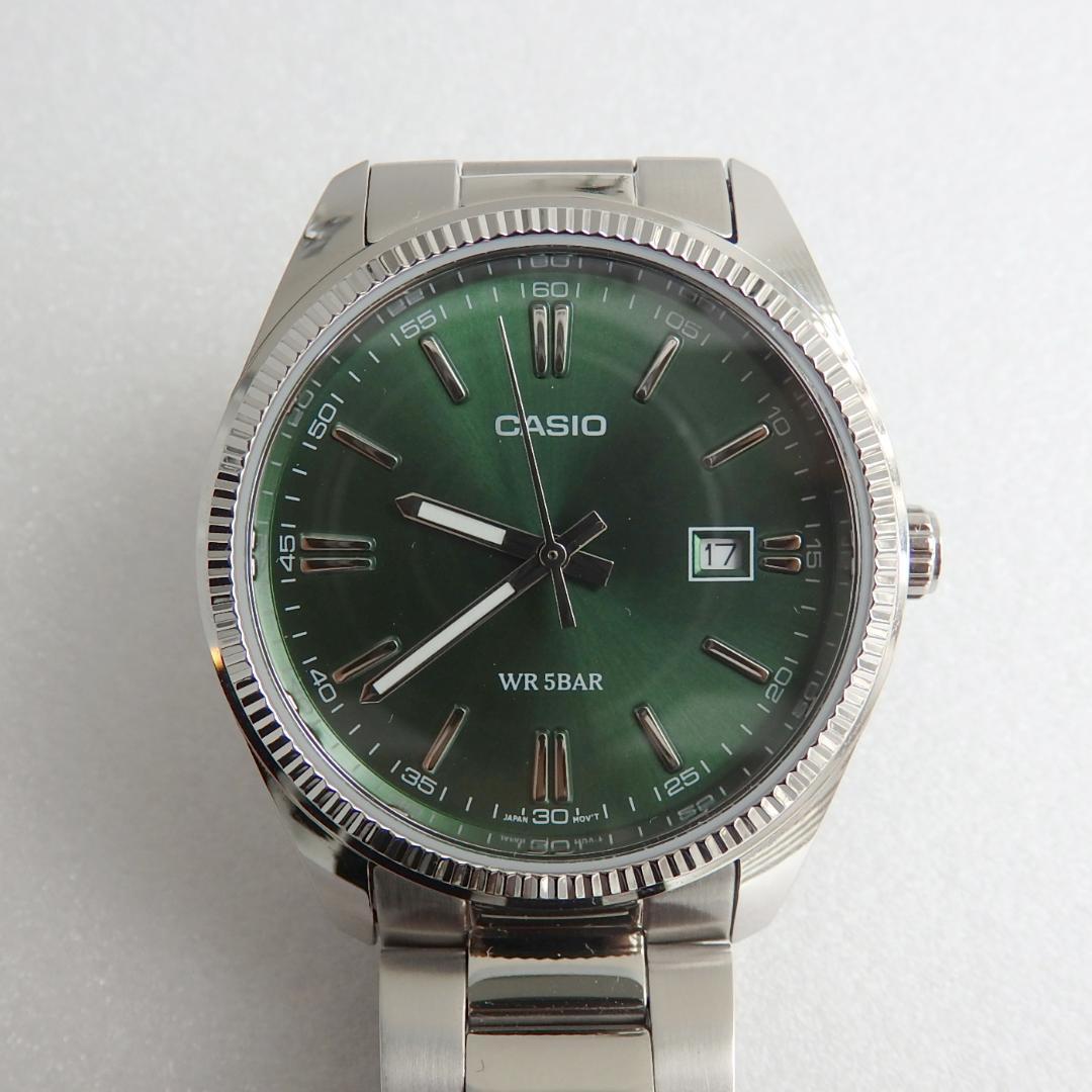 

[USED] CASIO Quartz Watch, Green, MTP-1302D-3AJF