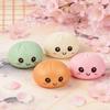 Cute Dumpling Stress Ball With Steamer Colorful Squishy Bun Sensory Toy For Anxiety Relief, Squeeze Dough Ball For Adults&Kids