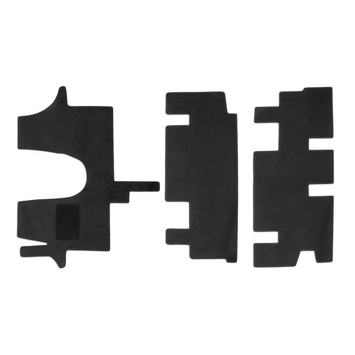 Tapis De Sol - VW - T6 Multivan - Velours Noir - 4 Pièces - Ajustement Précis
