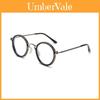 Occhiali Vintage Rotondi da Uomo con Blocco Luce Blu Montatura in Metallo Stile Business per Uso Casual