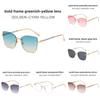 Retro Cat Eye Sunglasses For Women Uv400 Sun Protection With Green Lenses For Fashionable Outings