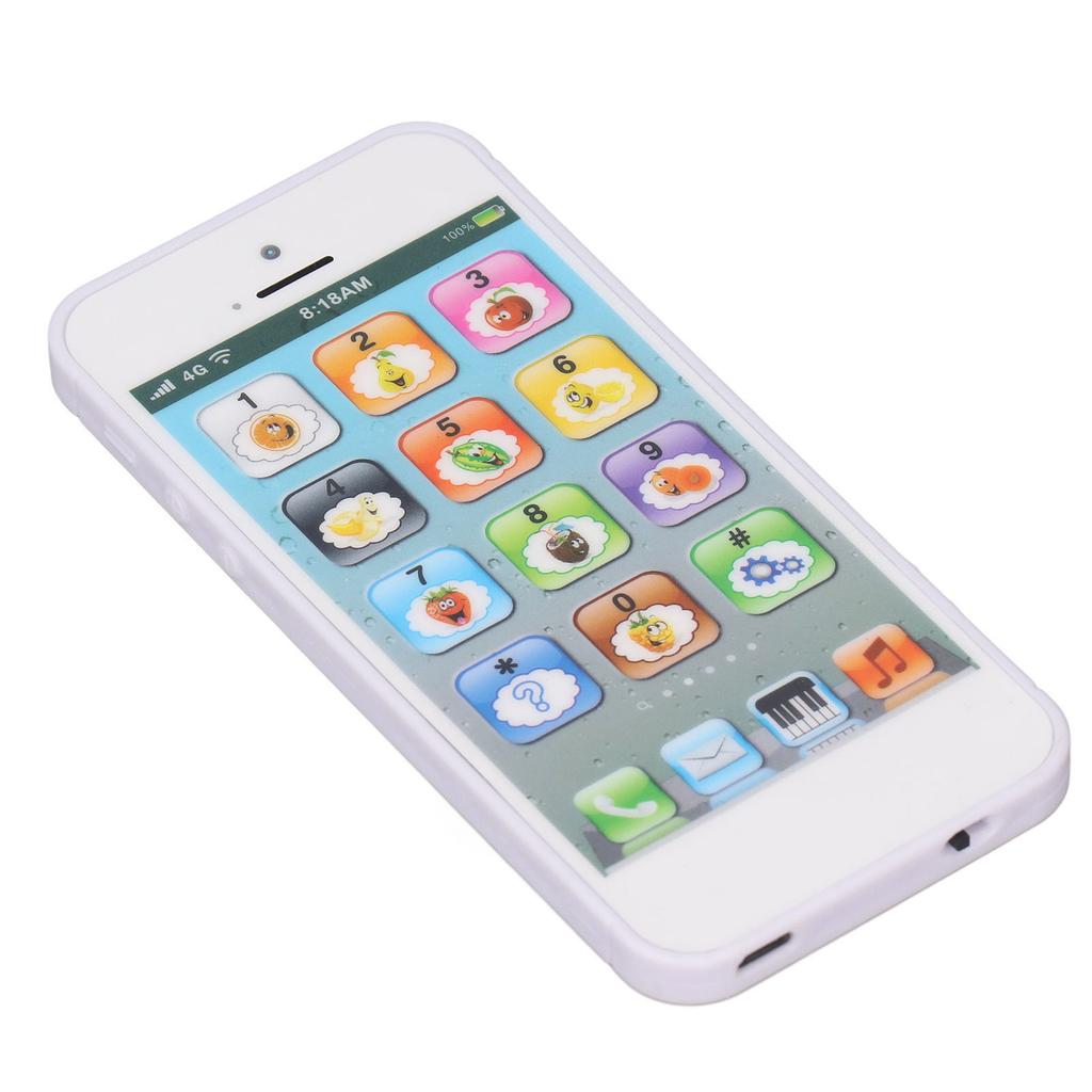 Telefon Lernmaschine Wiederaufladbar Frühe Bildung Simulation USB Lernen Spielen Handy Weiß