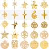 6pcs High Quality Stainless Steel Charm Star Pendants For Jewelry Making Supplies Pentagram Accessories DIY Keychian Charms Bulk