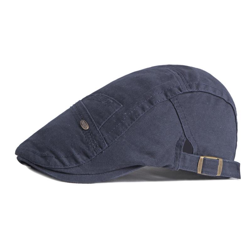 Men's Beret Spring Summer Cotton Cap Vintage Forward Cap Female British Gatsby Painter Hat Driver Ivy Hat