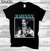 Johnny Depp Shirt Justice For Johnny Shirt Handtekening T-shirt Zwart Katoenen T-shirt