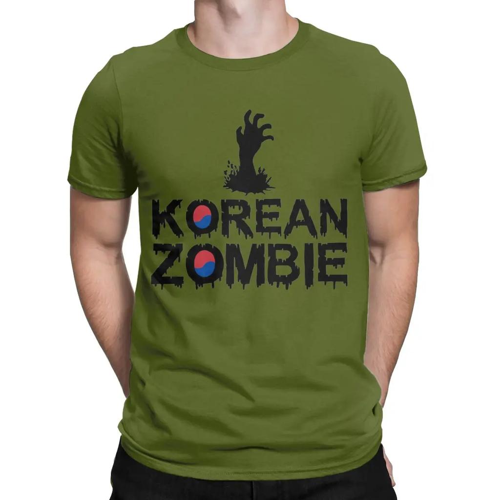Men's T-Shirt Korean Zombie Chan Sung Jung Amazing Cotton Tee Shirt Short Sleeve T Shirts Round Neck Tops Summer
