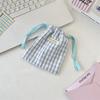 Travel Cosmetic Organizer With Printed And Drawstring Design For Makeup And Skincare Storage