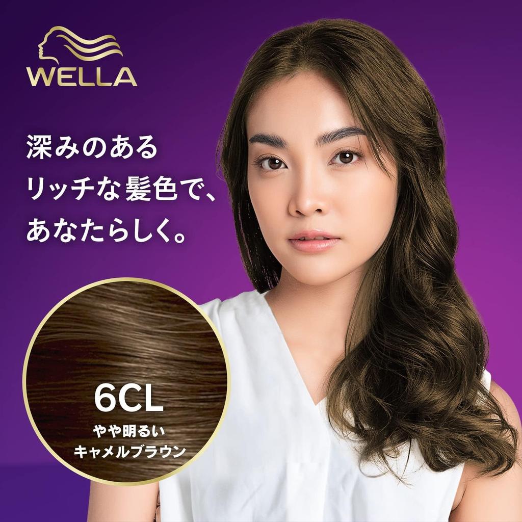 Wella Wellatone Gray Hair Cream Light Camel Vibrant Hair Color Lasts 6 2+1 Dye, Type, 6CL, Brown, Weeks, Quasi-drug