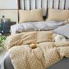 Class A Cotton Color-Woven Jacquard Double-Layer Yarn, Pure Cotton Aerobic Retro Wind Small Floral Quilt Cover