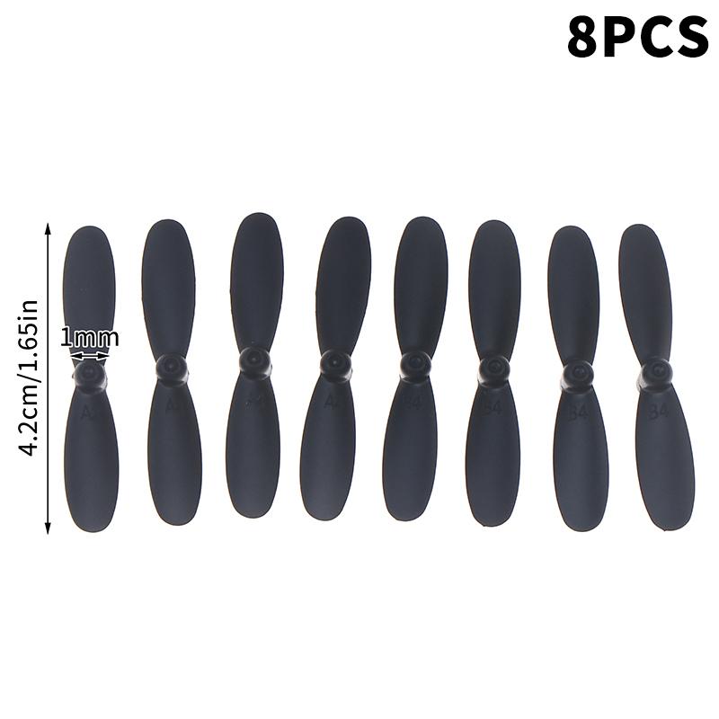 8Pcs 42Mm Props For 4D Rc Spare Parts V8 Mini Toy R/C Mini Drone Quadcopter Propeller Parts Kit
