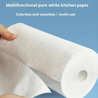 High Quality500pcs of Large Roll Reusable Cleaning Cloth Disposable Kitchen Tissue, Multi-purpose Non- Cleaning Wet Tissue, Washable, and Can Be Used