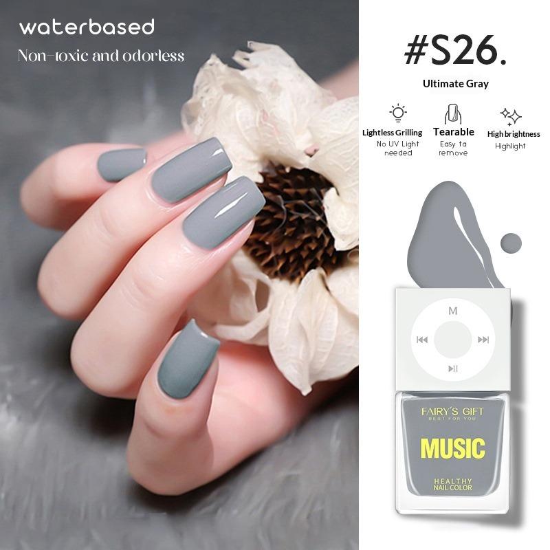 Water-based Nail Polish, No Baking Required, Long-lasting, Quick-drying, Peelable, Odorless, Brightens Hands and Feet.