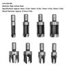 8pcs Straight and Tapered Taper Wood Plug Cutter Drill Bit Set  Woodworking Drilling