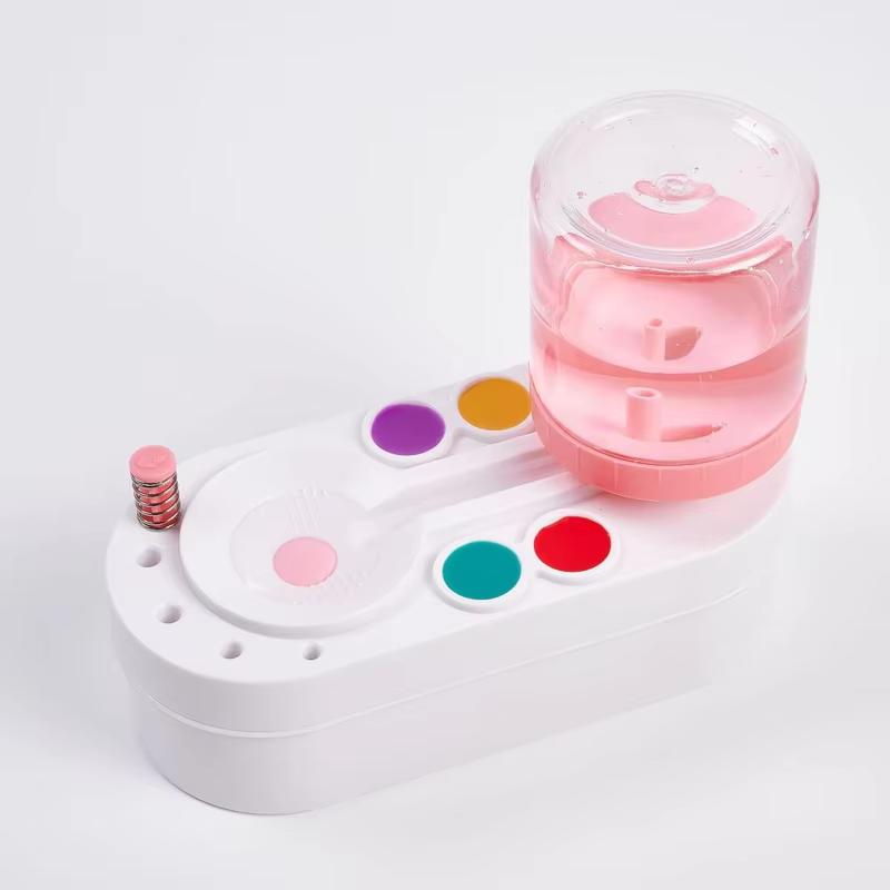 Pinselreiniger Zyklus Ellipse Grün Rosa Schrubber DIY Ölmalerei Gouache Feine Künste Aquarellstift Reinigungsgerät