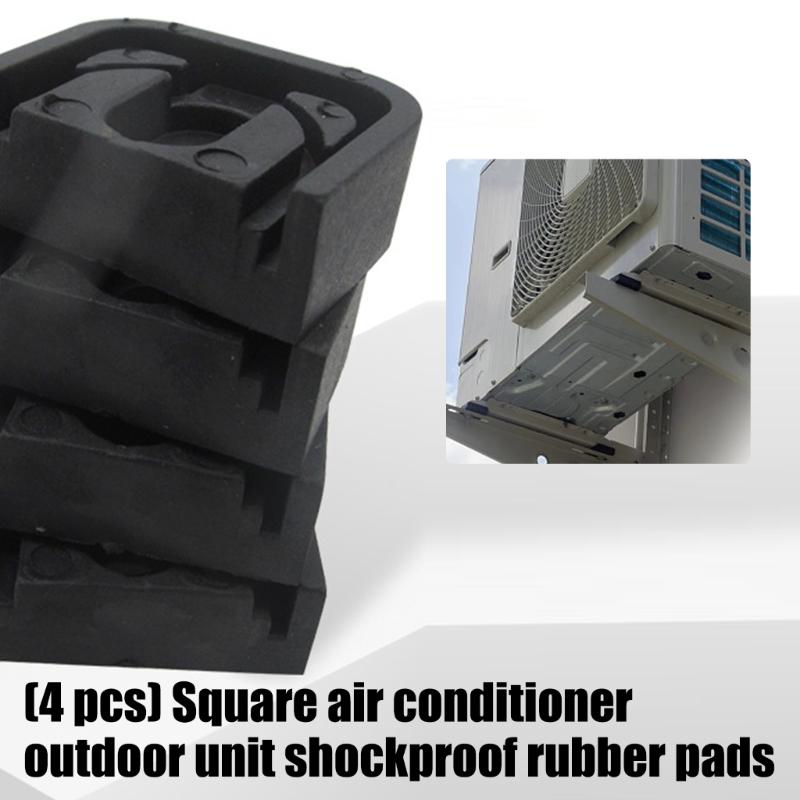 Heavy Duty Rubber Shock Absorbers for Square Air Conditioning Outdoor Units Vibration Reduction Universal Compatibility