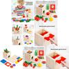 Four In One Coin Box Wooden Educational Toy For Kid Learning And Color Matching