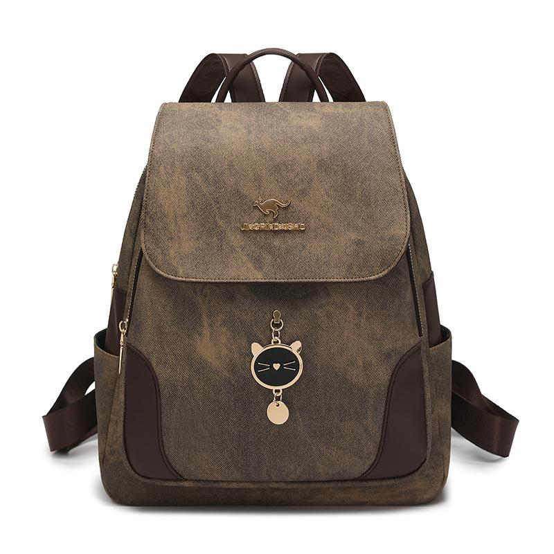 Women's Practical Double-shoulder Bag with High Appearance Quality and Large Capacity Backpack