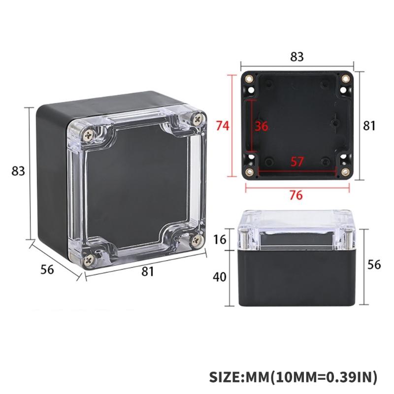 Dustproof Electrical Project Box Waterproof Electrical Enclosure Outdoor Waterproof Junction Box for Monitoring Systems
